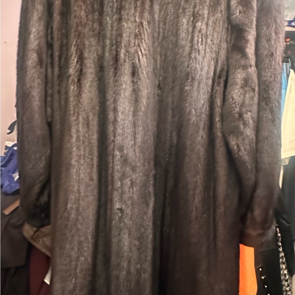 Genuine Full Length Mink Fur Coat - Picture 2 of 7